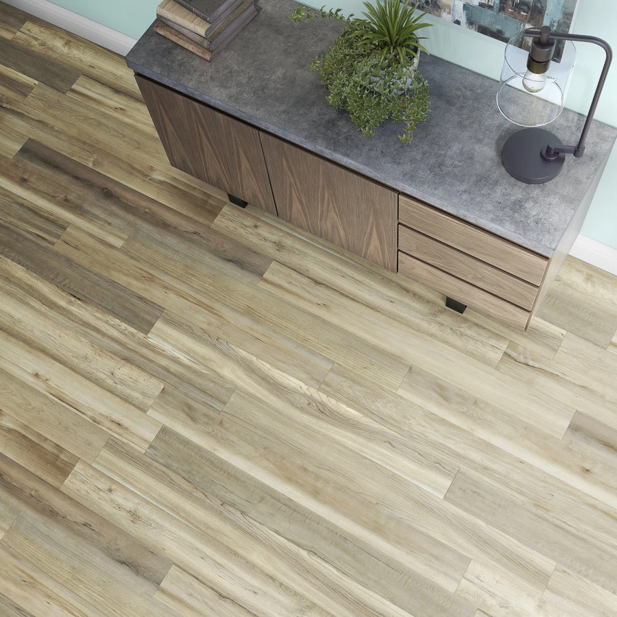 SMARTCORE Pro 7-Piece 7.08-in x 48.03-in Springfield Mix Luxury Vinyl Plank Flooring