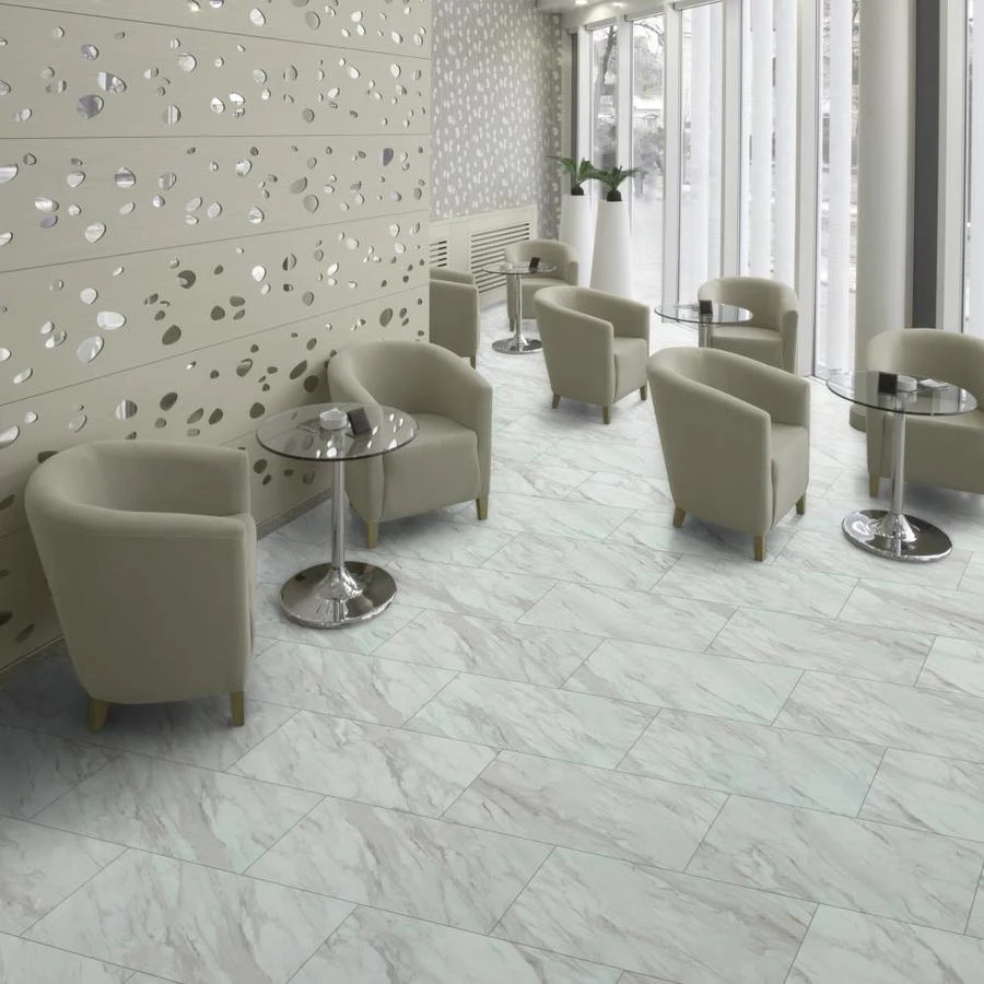 SMARTCORE Pro 8-Piece 12-in x 24-in Gardena Marble Interlocking Vinyl Tile