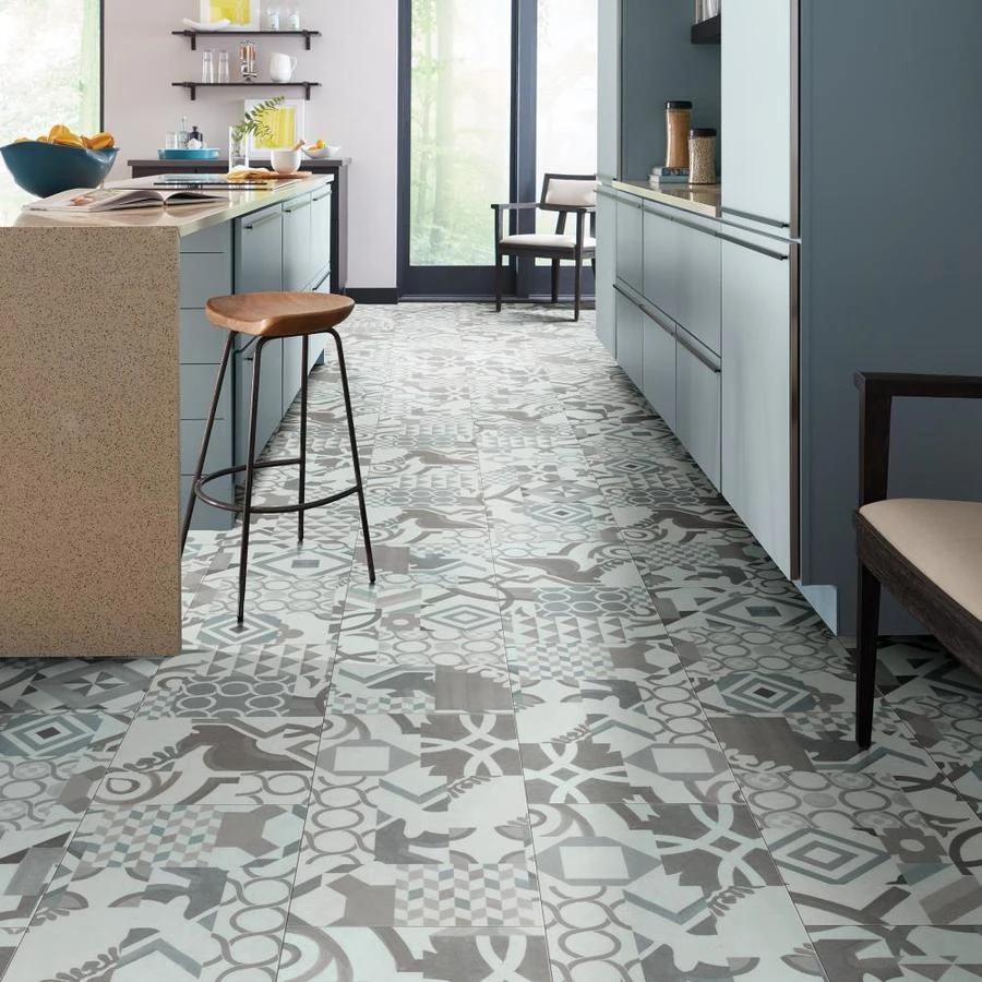 SMARTCORE Pro 8-Piece 12-in x 24-in Gardena Marble Interlocking Vinyl Tile