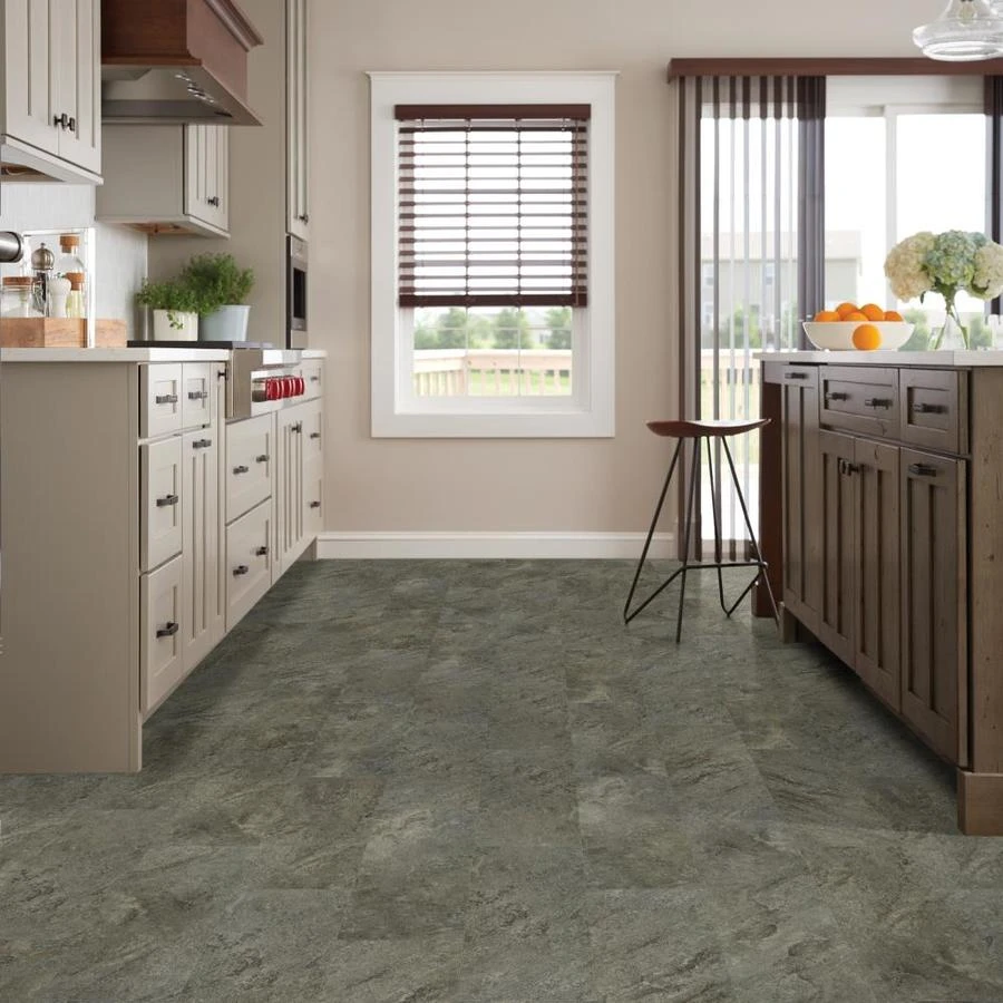 SMARTCORE Pro 8-Piece 12-in x 24-in Gardena Marble Interlocking Vinyl Tile